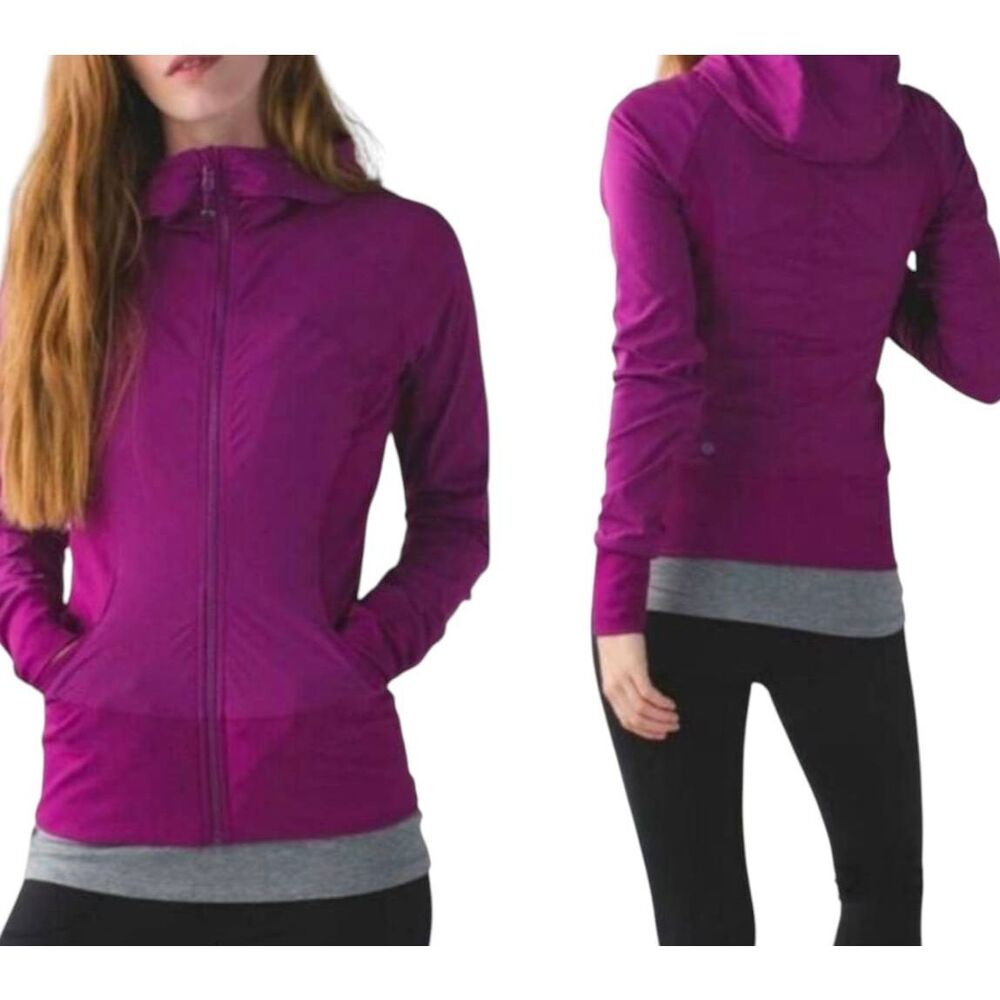 LULULEMON ATHLETICA In Flux Jacket in Regal Plum Size 2